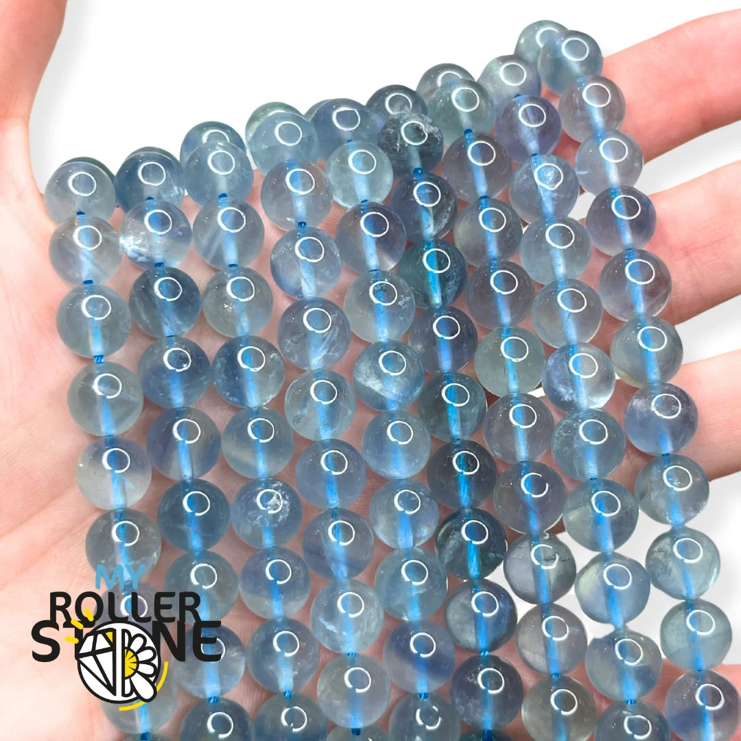 Perle Fluorite Bleue 5A