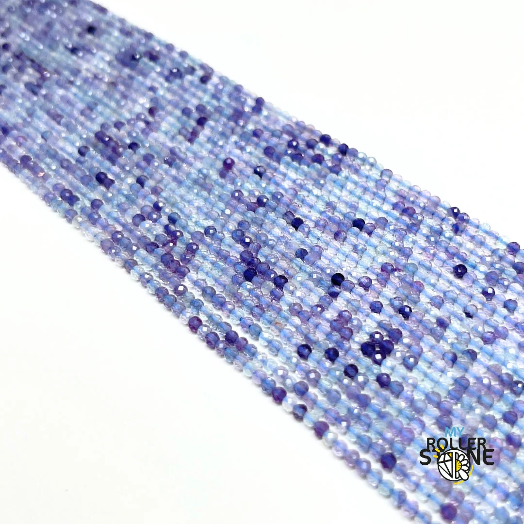 Perle Facettée Fluorite Multicolore 5A 2 MM - Image 2