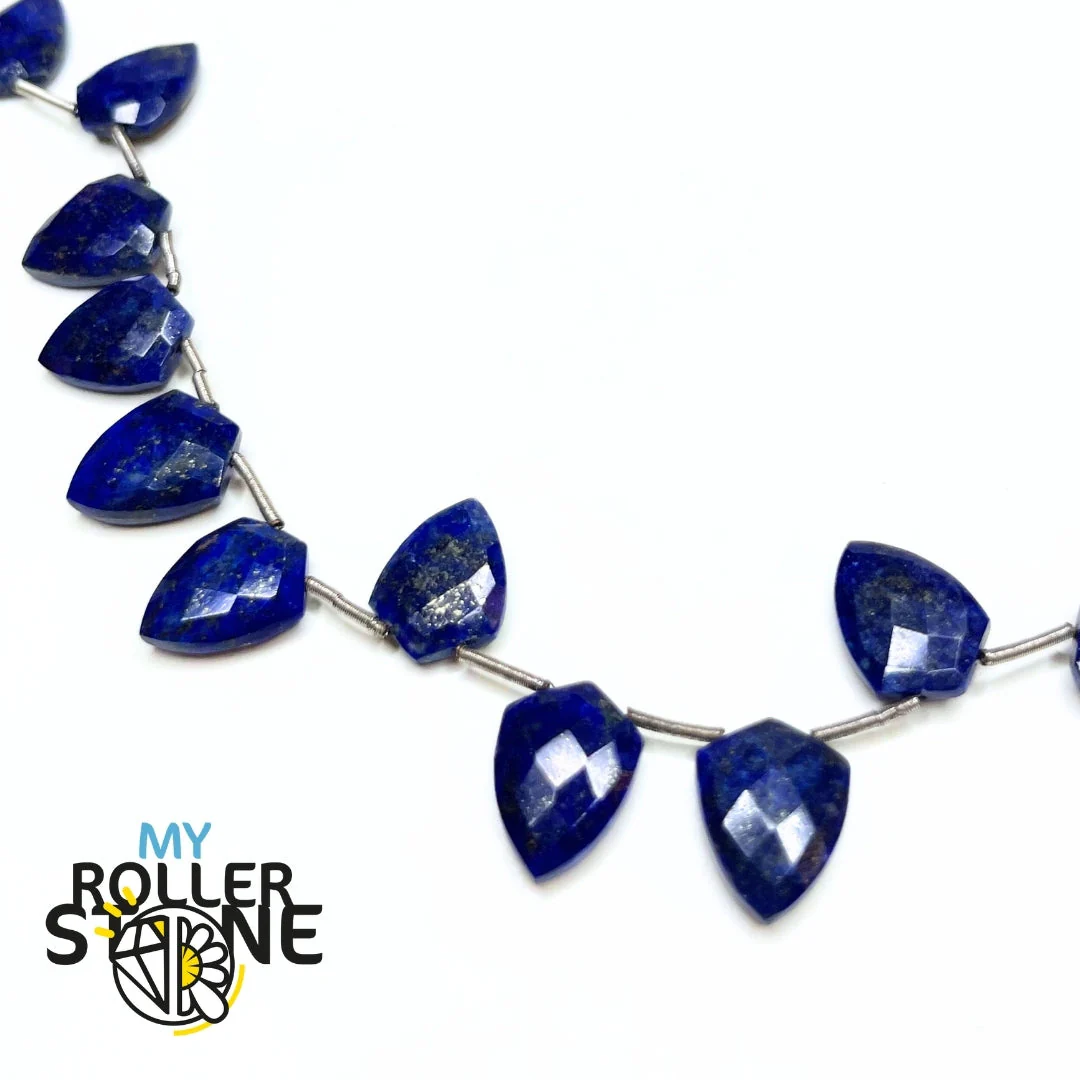 Perle Goutte Facettée Lapis Lazuli 3A (7x10mm) - Image 2