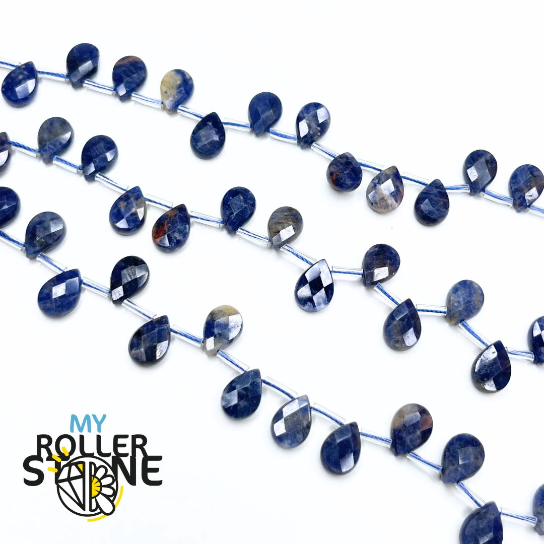 Perle Goutte Facettée Sodalite - Image 2