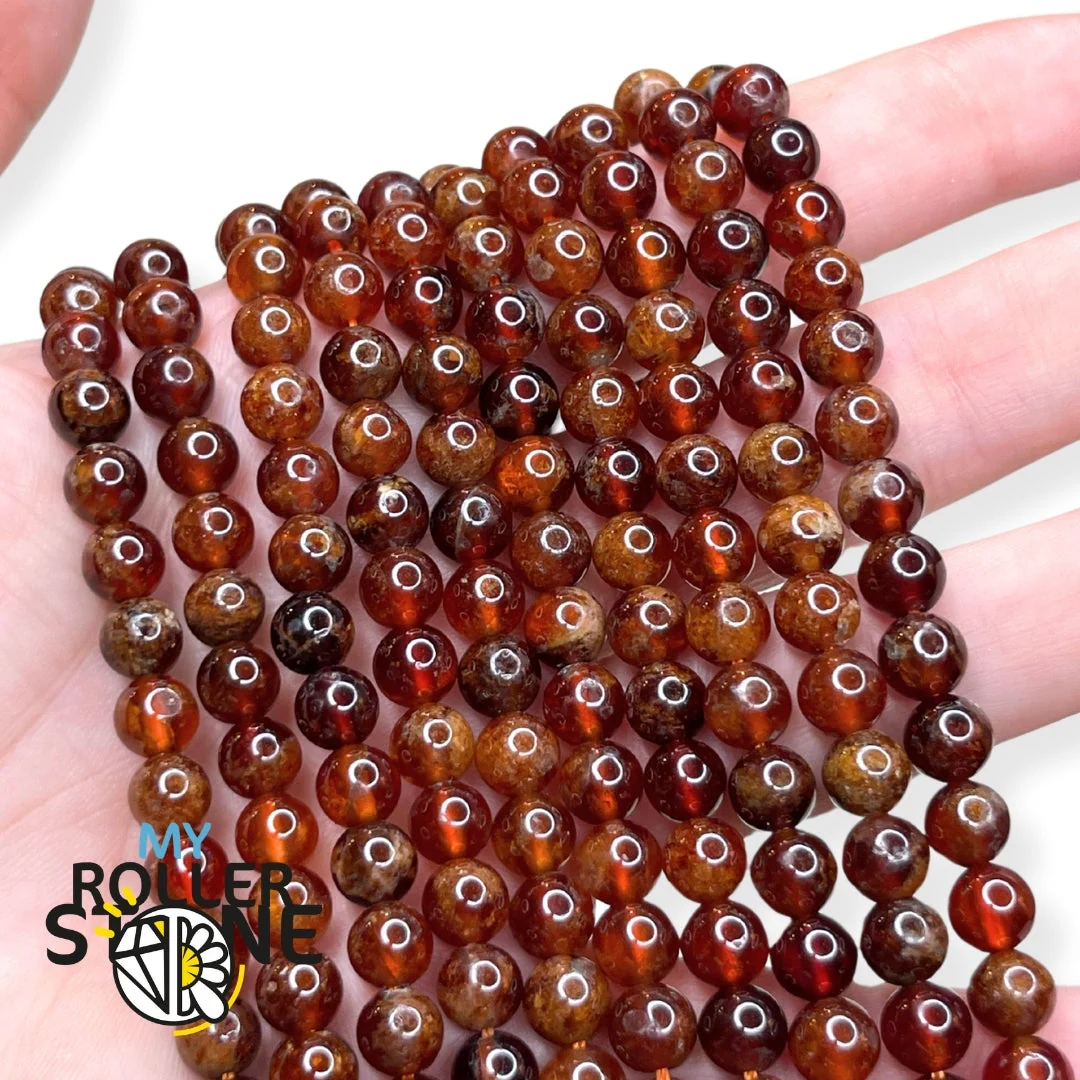 Perle Grenat Orange 3A