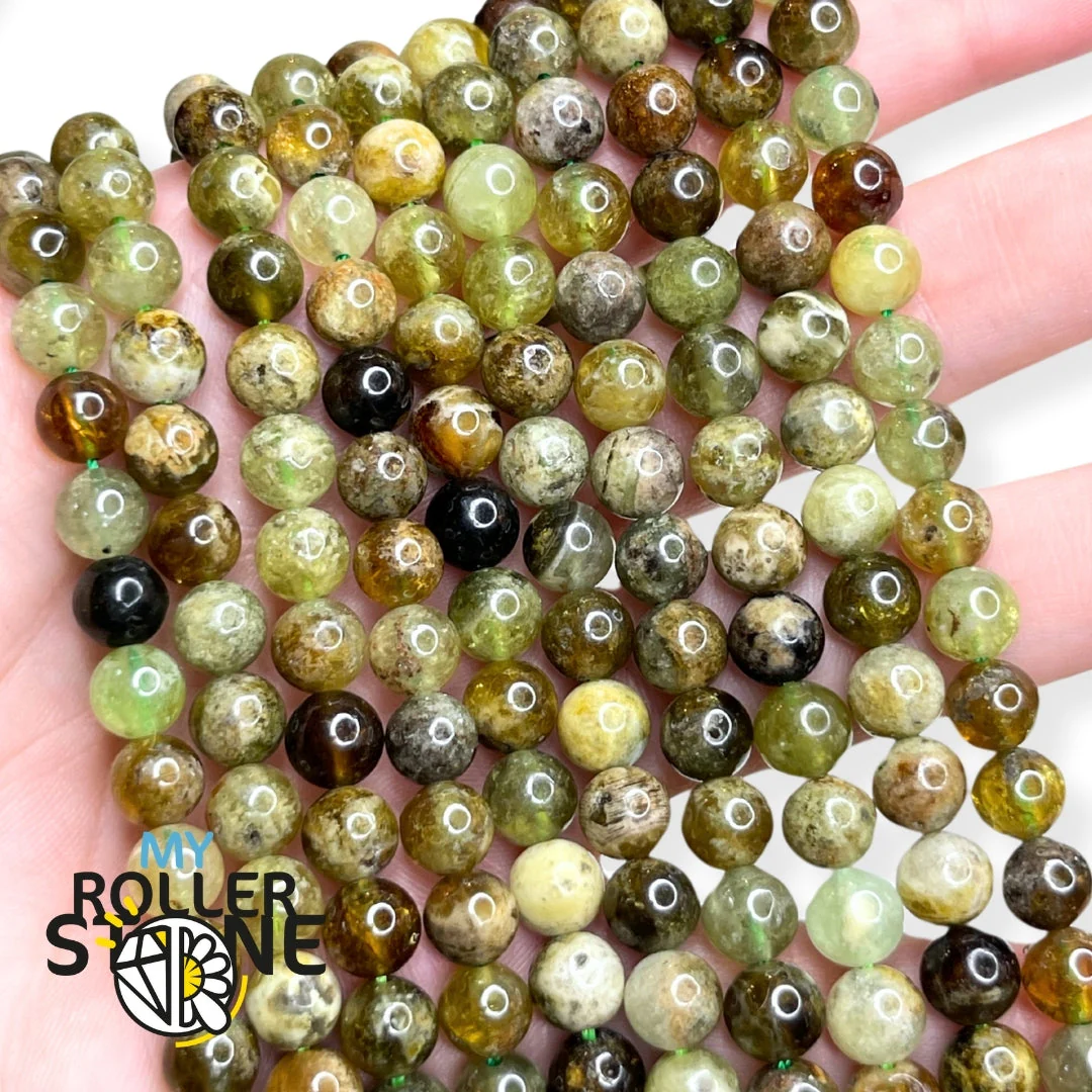 Perle Grenat Vert 1A