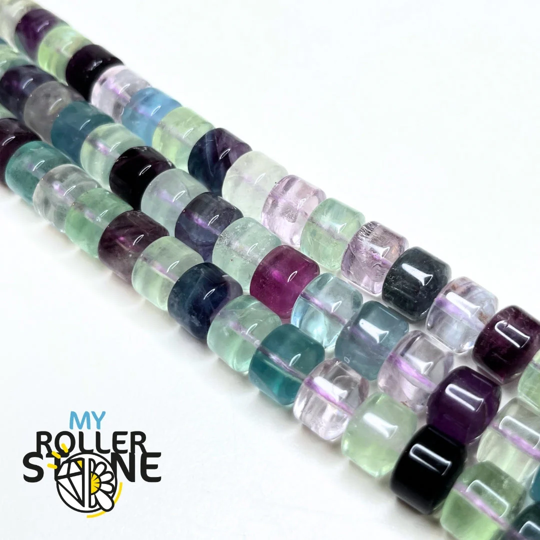 Perle Rondelle Large fluorite Arc-en-Ciel - Image 2