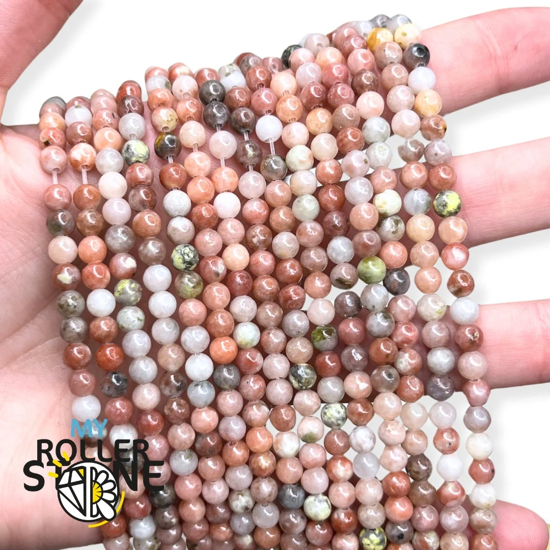 Perle Jaspe cerise AB - Image 3