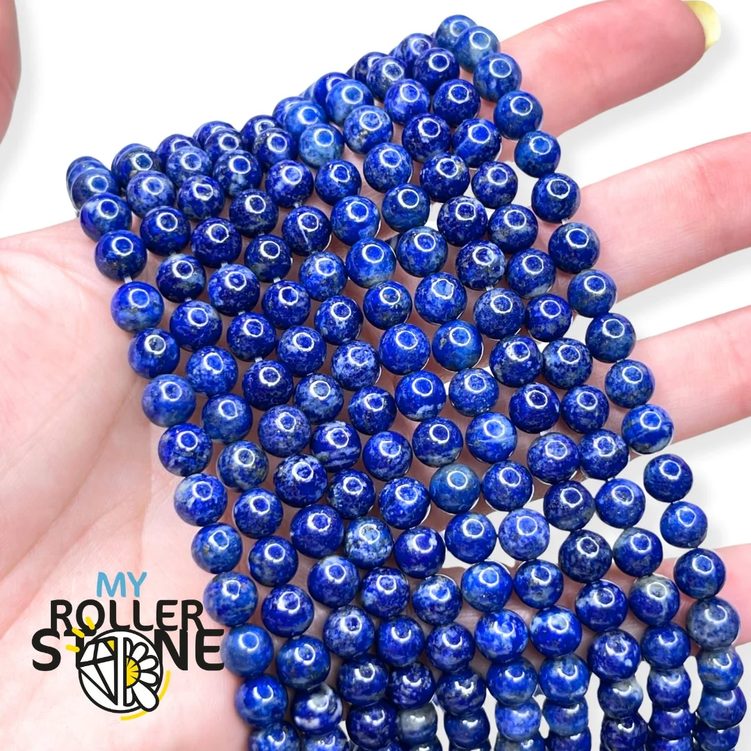 Perle lapis lazuli 5A - Image 4