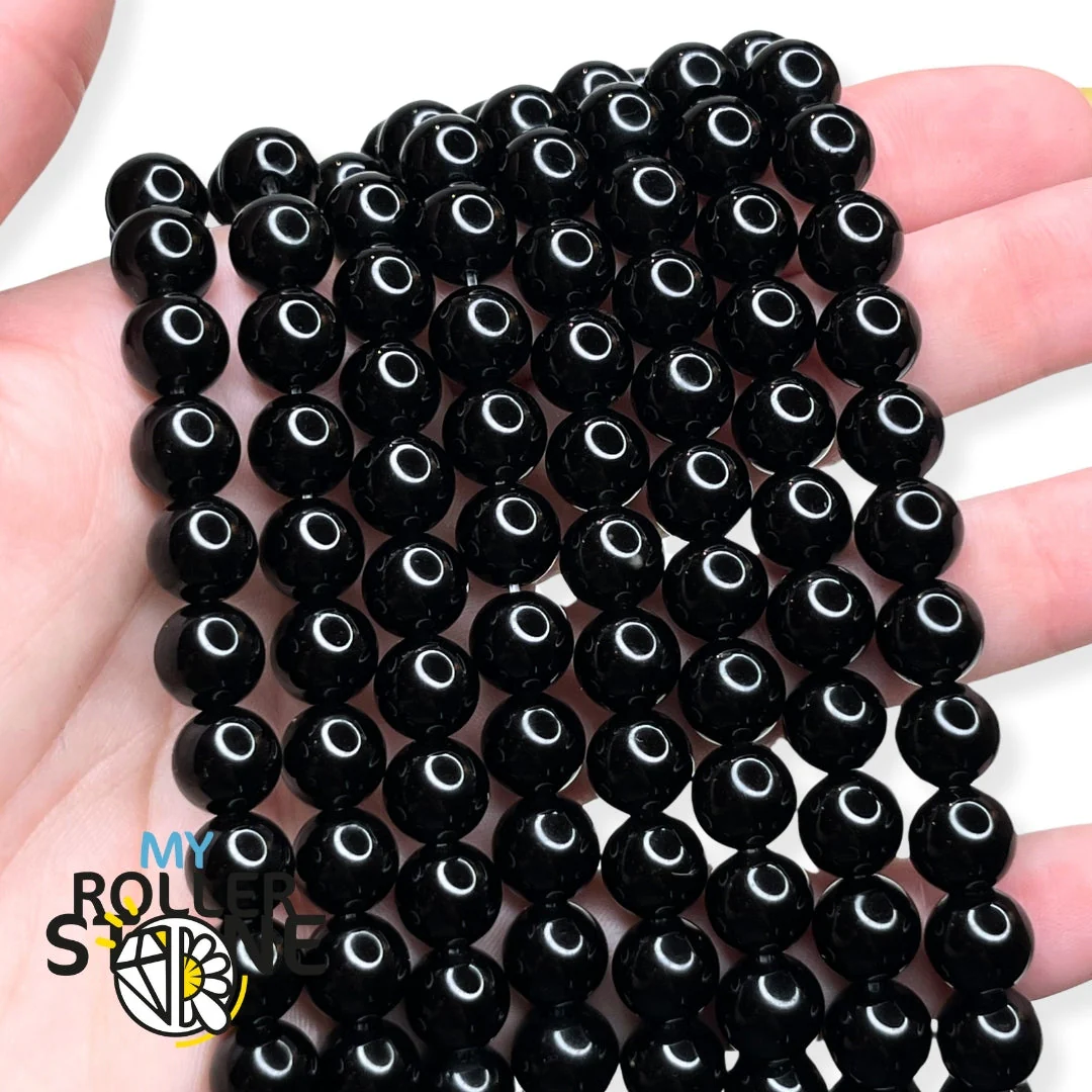Perle Obsidienne noire 3A