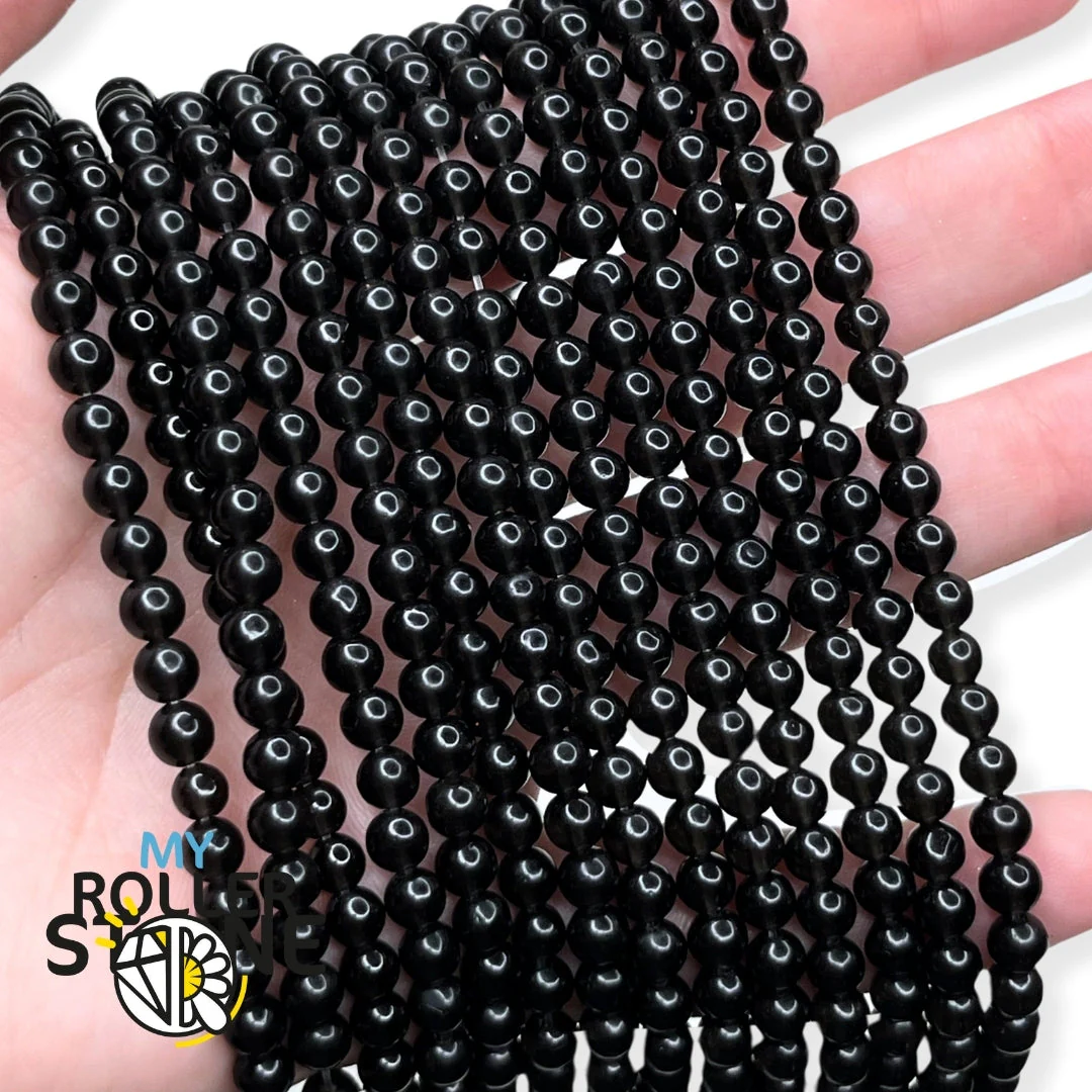 Perle Obsidienne noire 3A - Image 3