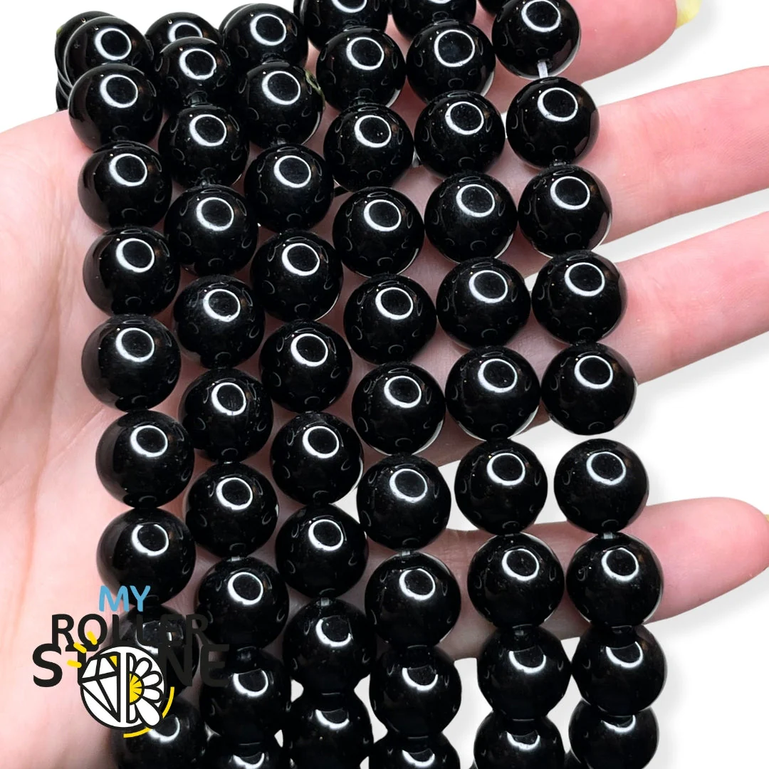 Perle Obsidienne noire 3A - Image 5