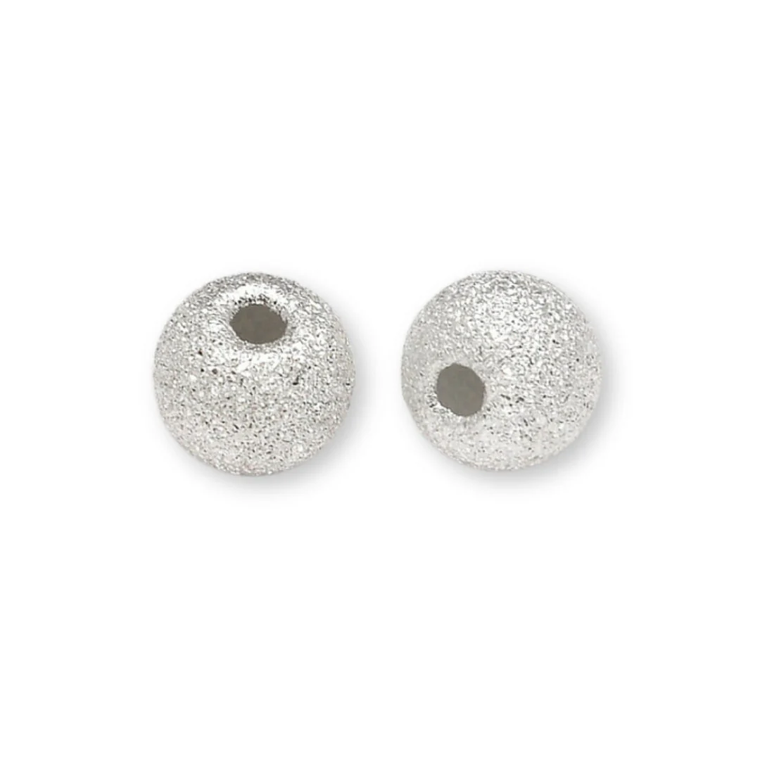 Perle Ronde Argent 925 (texturée)