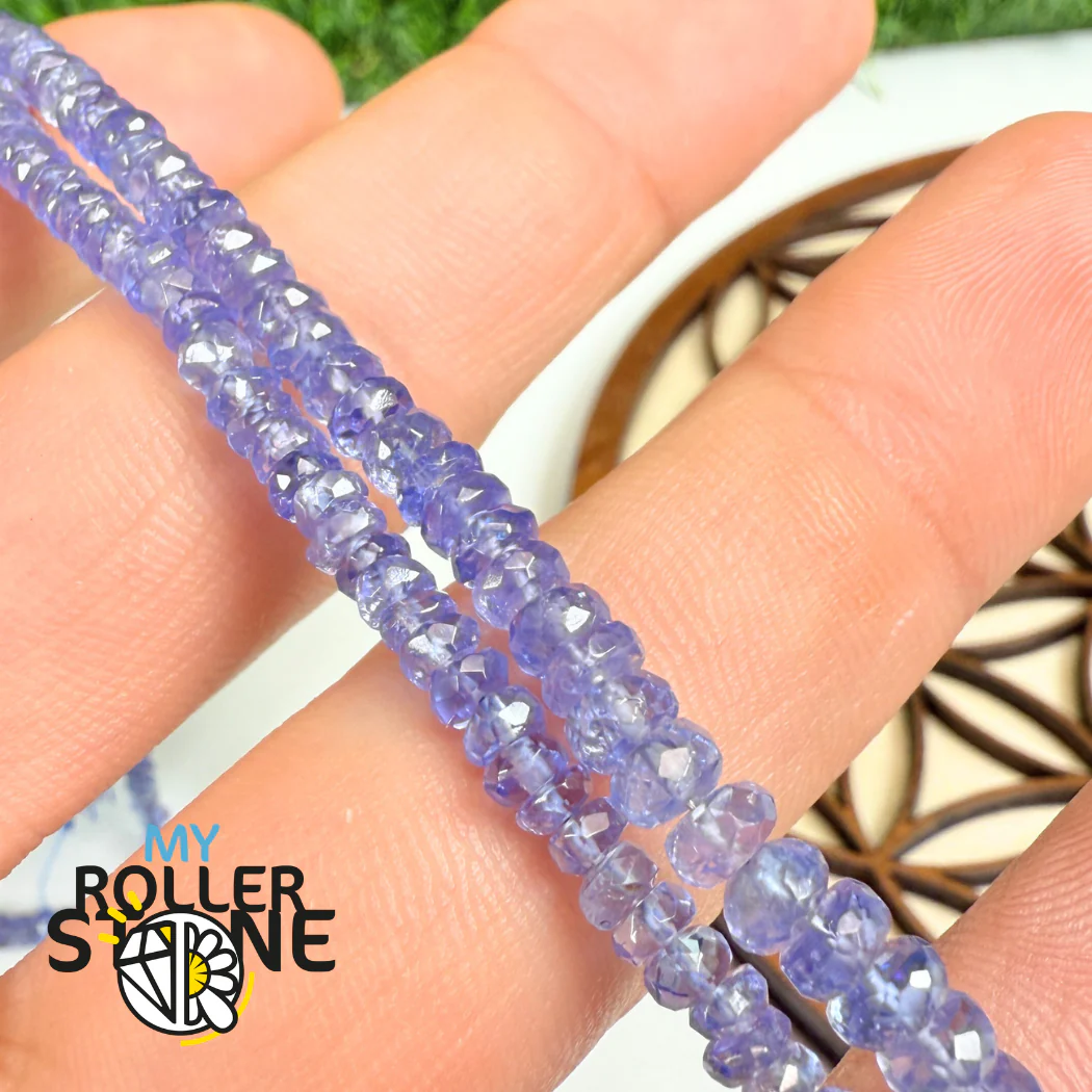 Perle Rondelle Facettée Tanzanite Haute qualité - Image 2