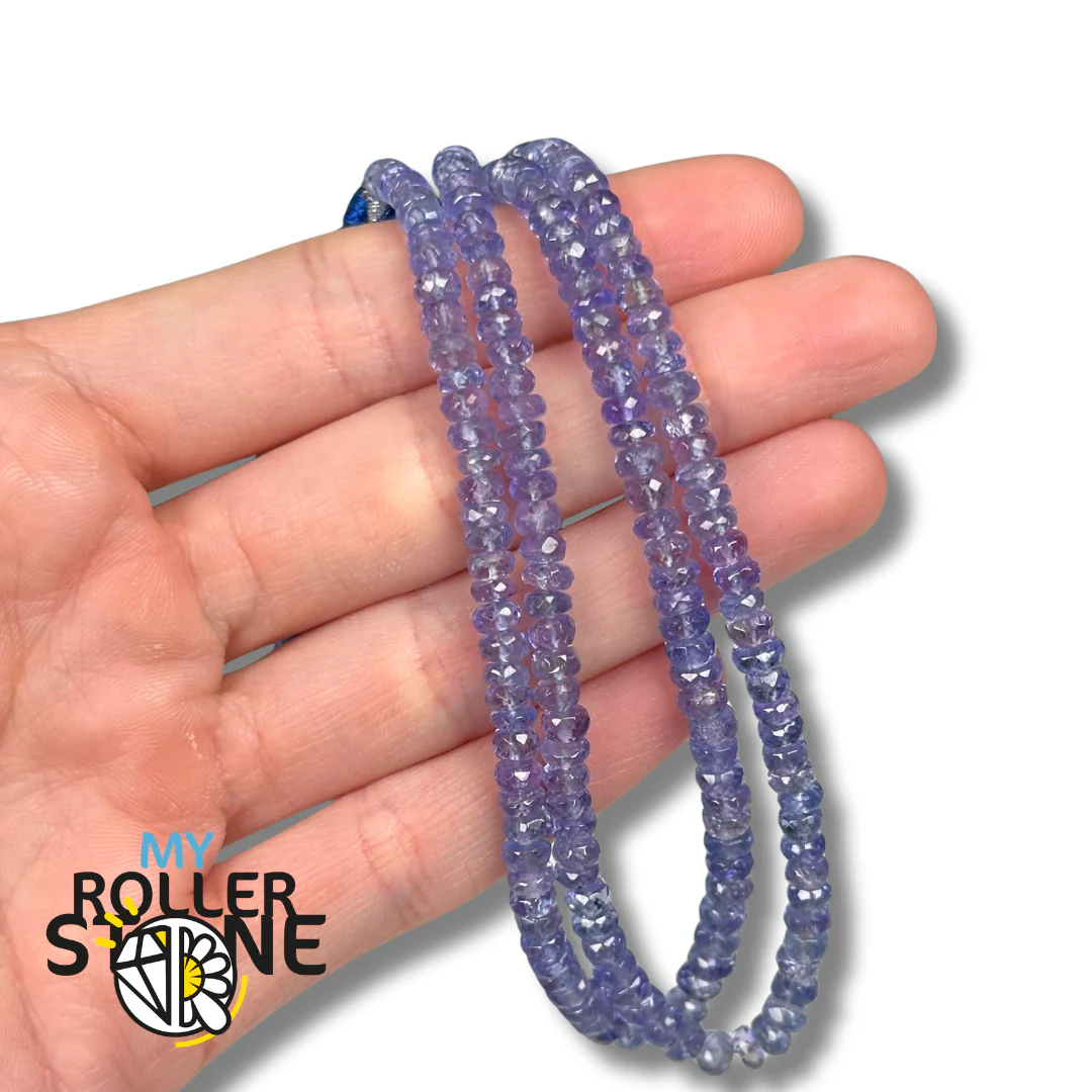 Perle Rondelle Facettée Tanzanite Haute qualité - Image 4