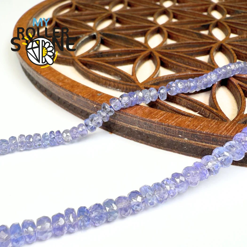 Perle Rondelle Facettée Tanzanite Haute qualité - Image 5