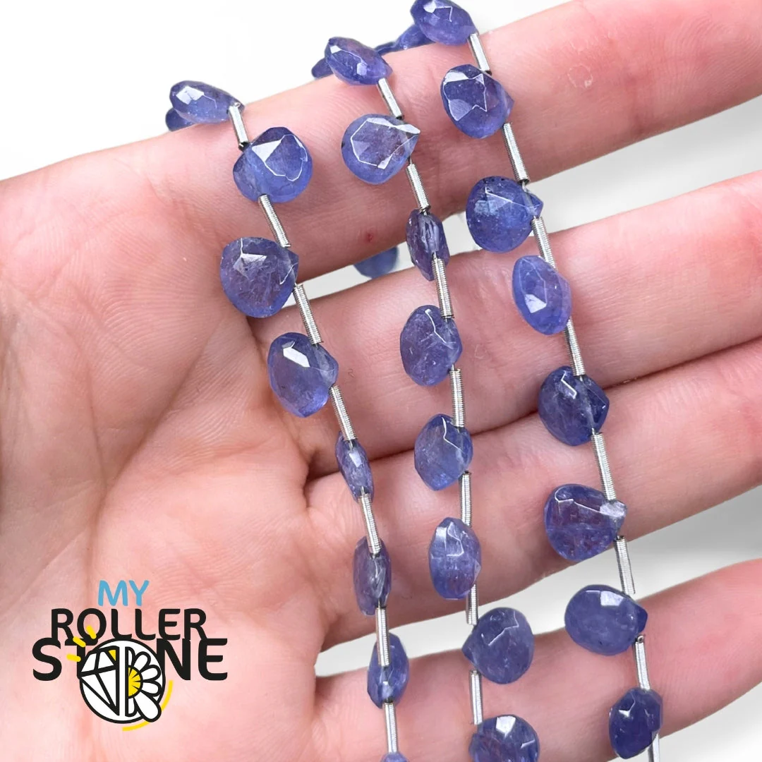 Perle Tanzanite Goutte 7/8 mm 5A - Image 2