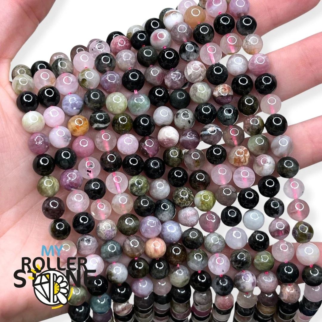 Perle Tourmaline Multicolore 3A