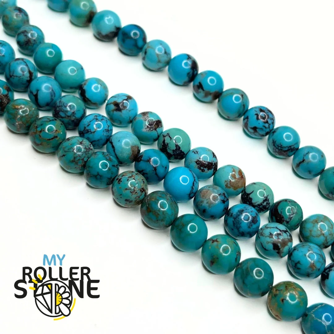 Perle Turquoise Kingman Ronde - Image 2