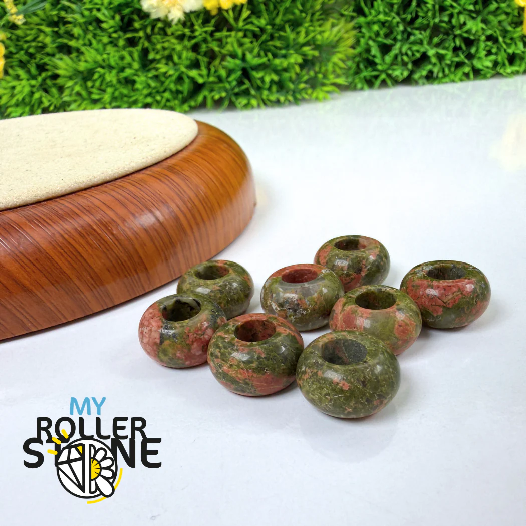 Perle Unakite Grand Trou - Image 2