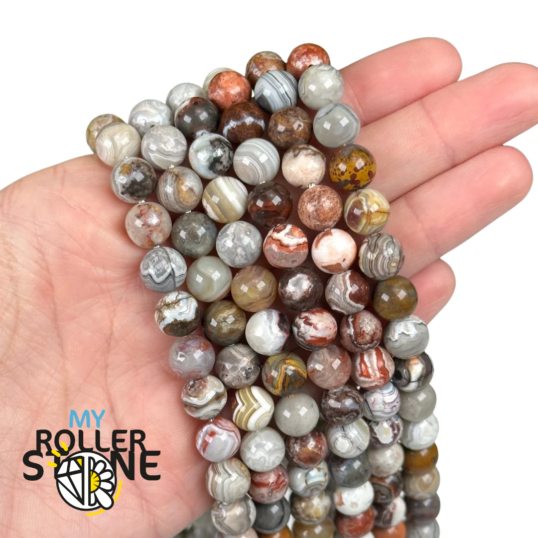 Perles Agate Mexicaine 3A