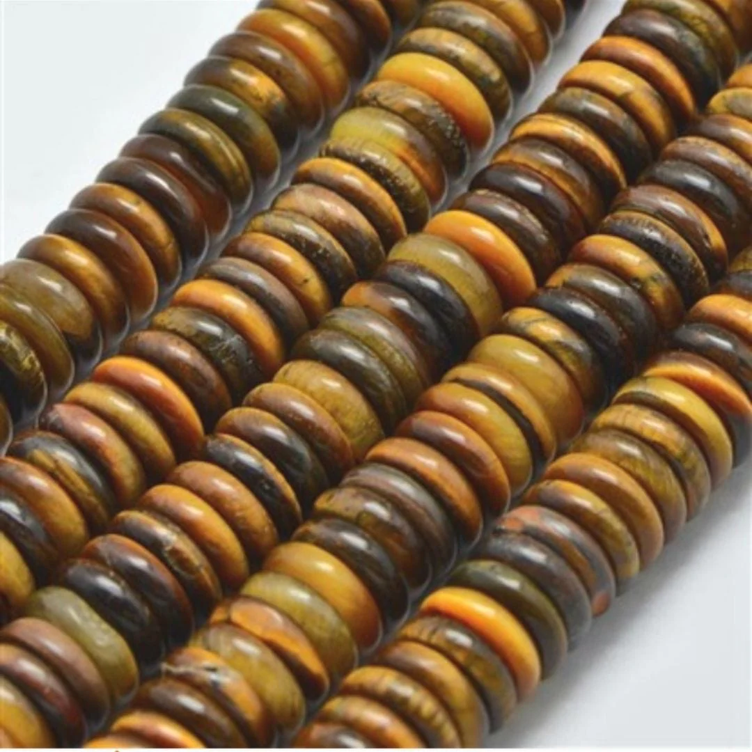 Perles oeil de tigre rondelle