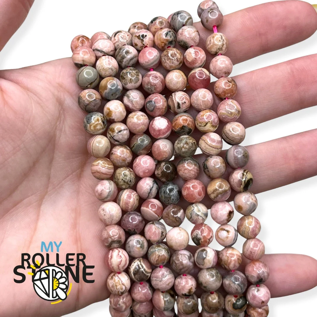 Perles Rhodochrosite 1A - Image 3