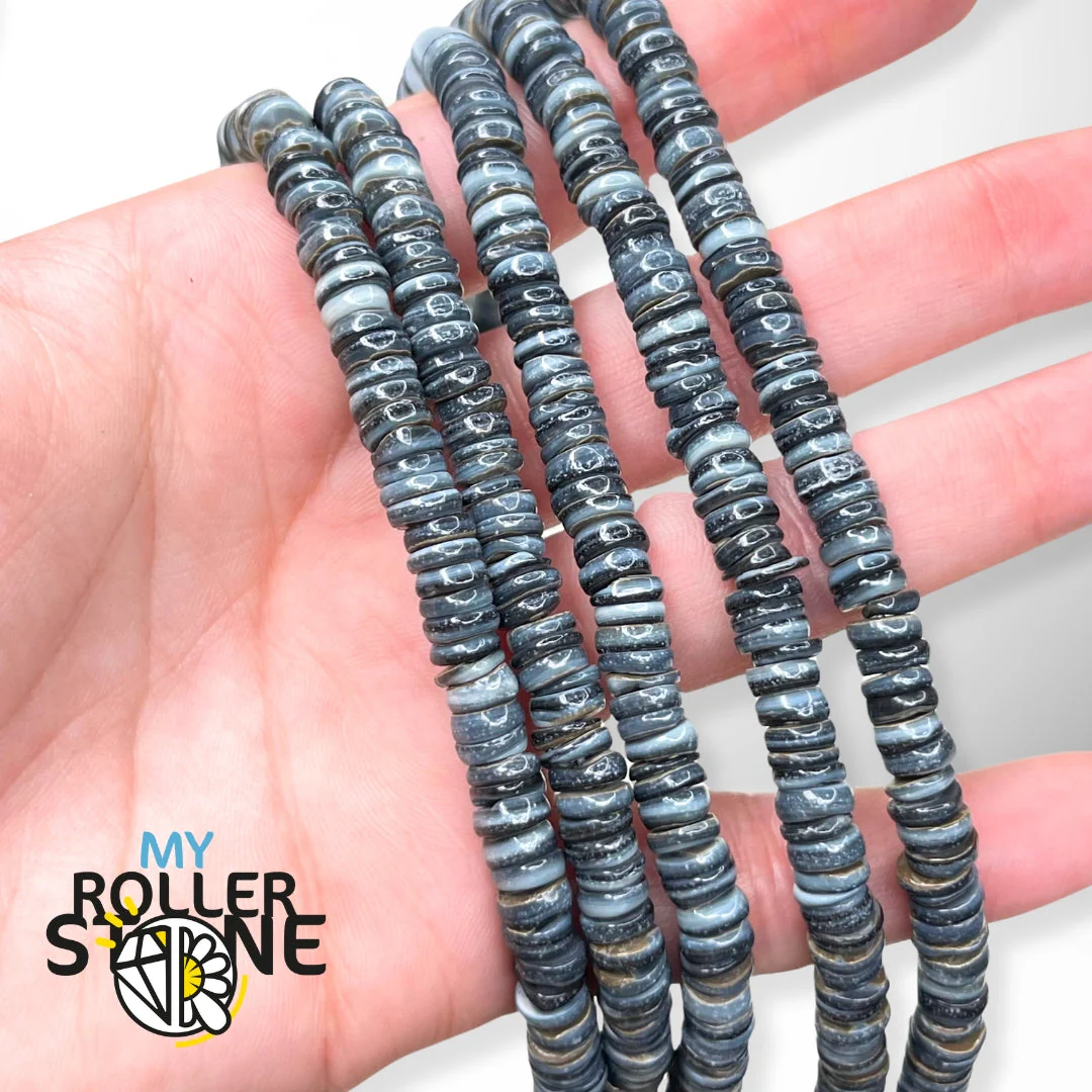 Perles Rondelles Nacre Naturelle - Image 3