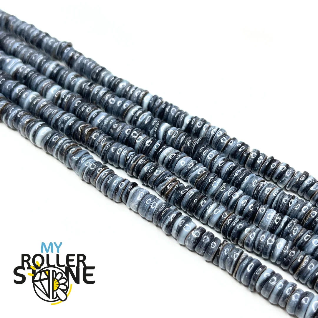 Perles Rondelles Nacre Naturelle - Image 4