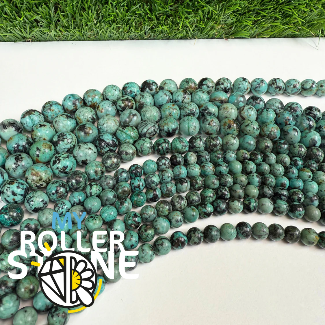 Perles Turquoise Africaine Bleue 5A - Image 2