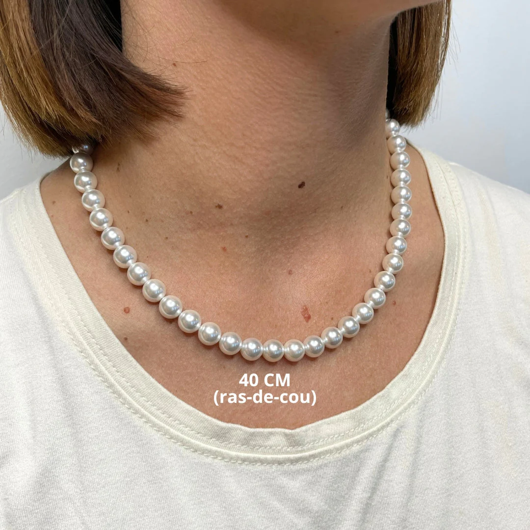 Personnaliser votre Collier de perles (Ras-de-cou) 40 cm