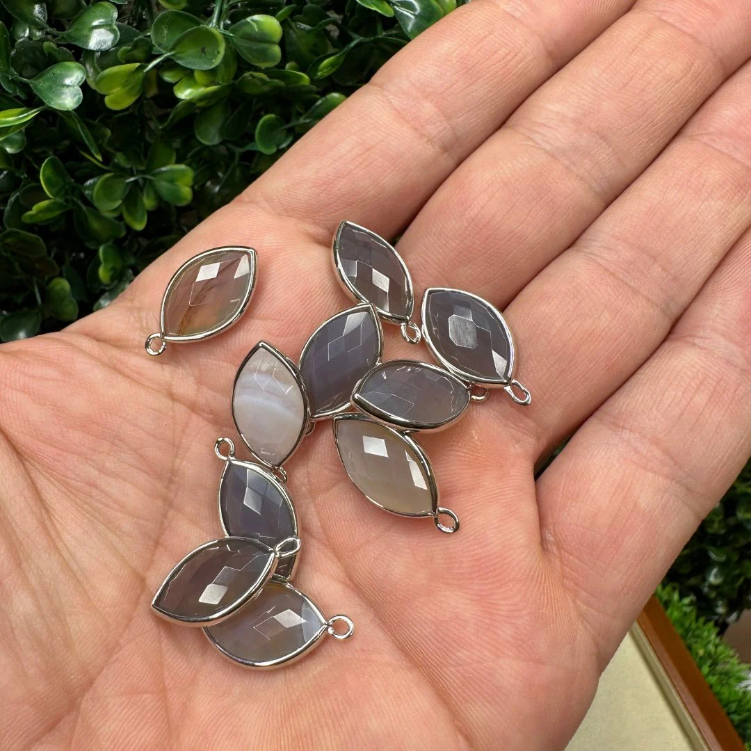 Petit Pendentif Marquise facetté 4 variantes