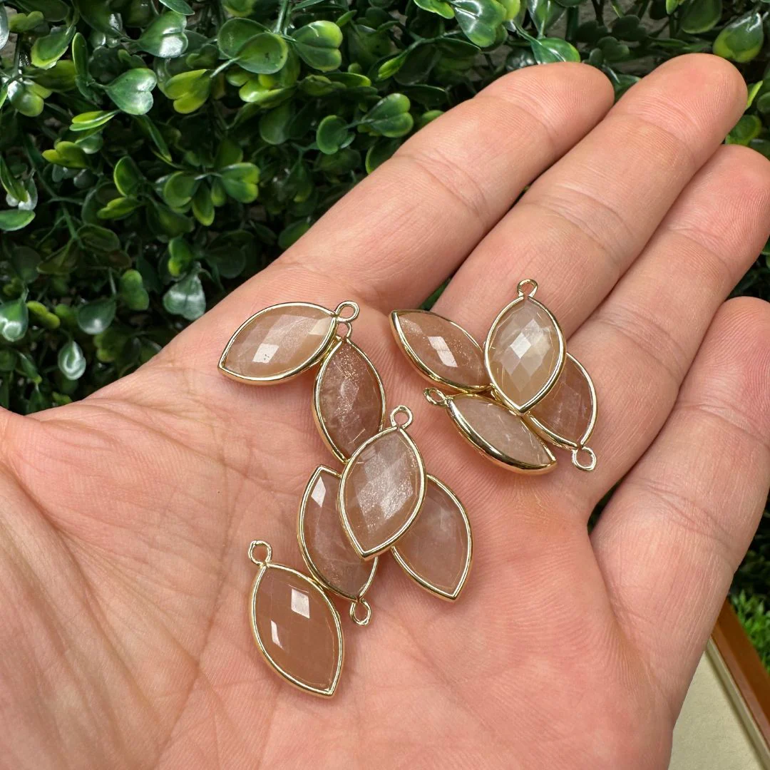 Petit Pendentif Marquise facetté 4 variantes - Image 3