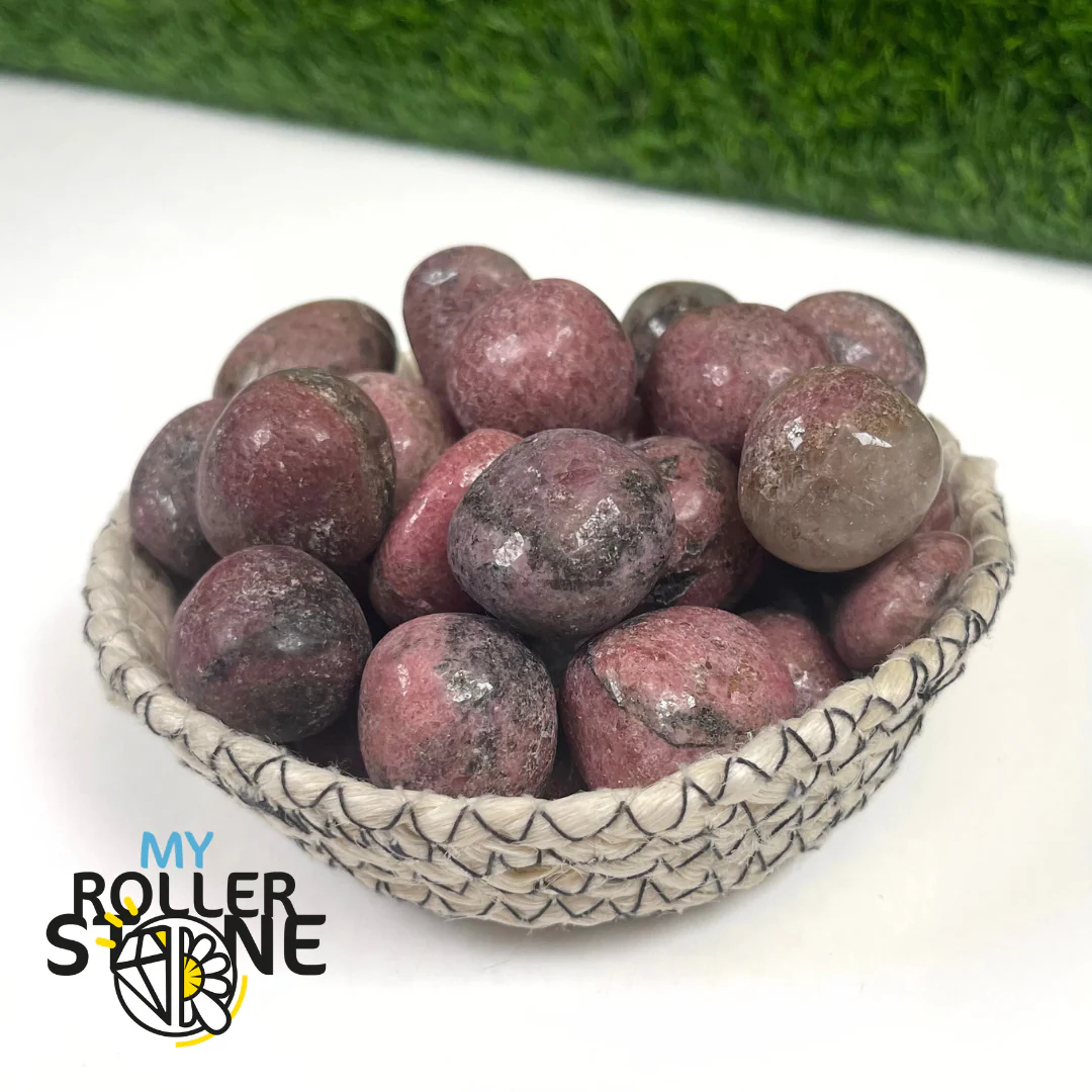 Pierres roulées en Rhodonite (Taille moyenne)