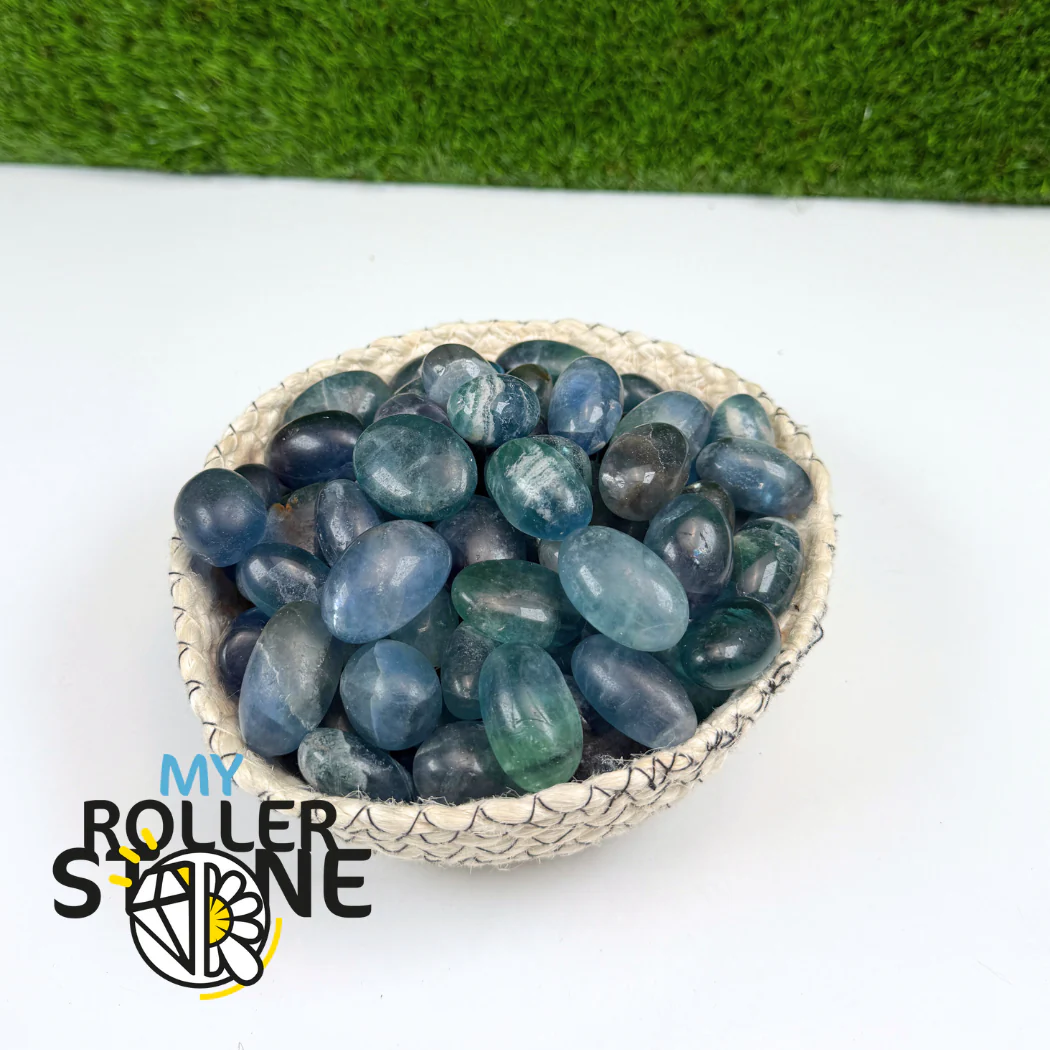 Pierres roulées Fluorite Bleue haute qualité