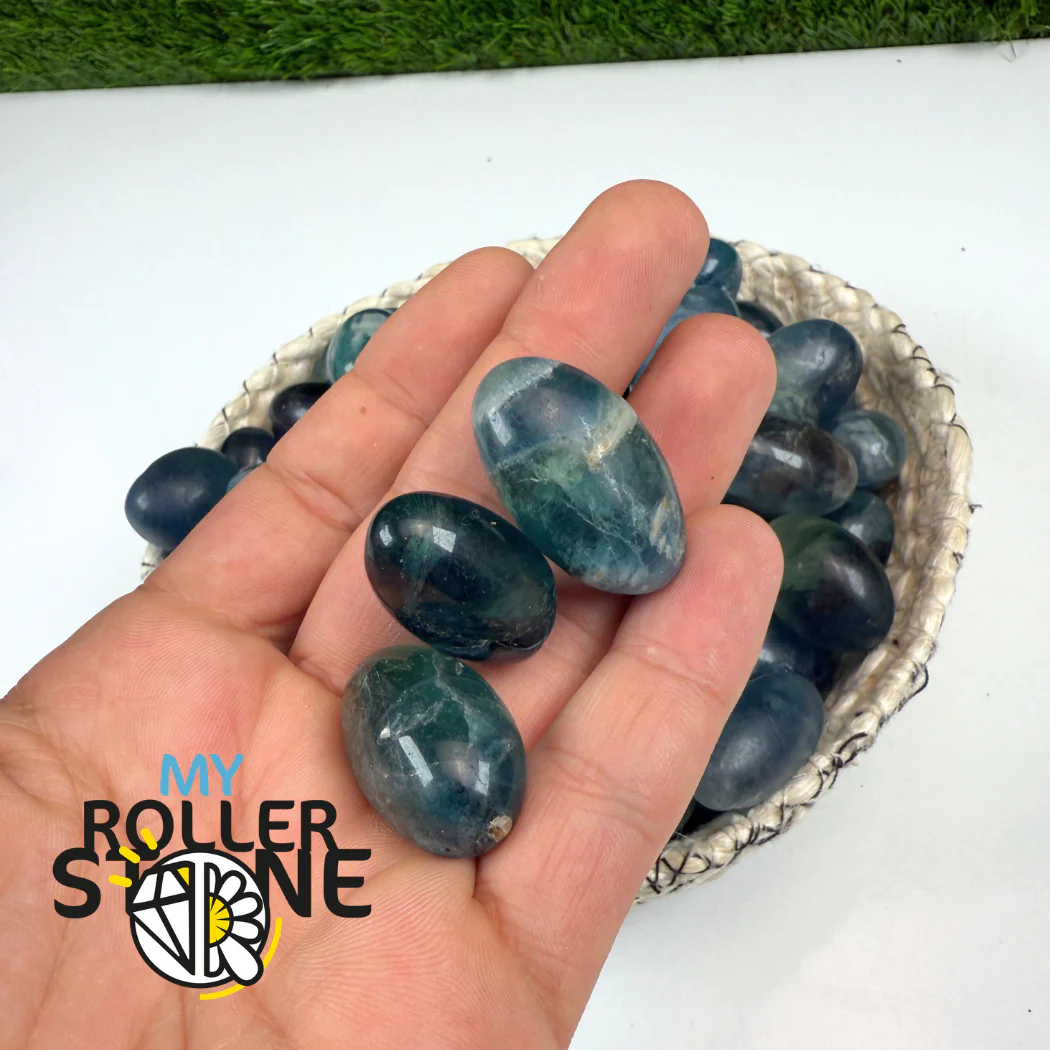 Pierres roulées Fluorite Bleue haute qualité - Image 2
