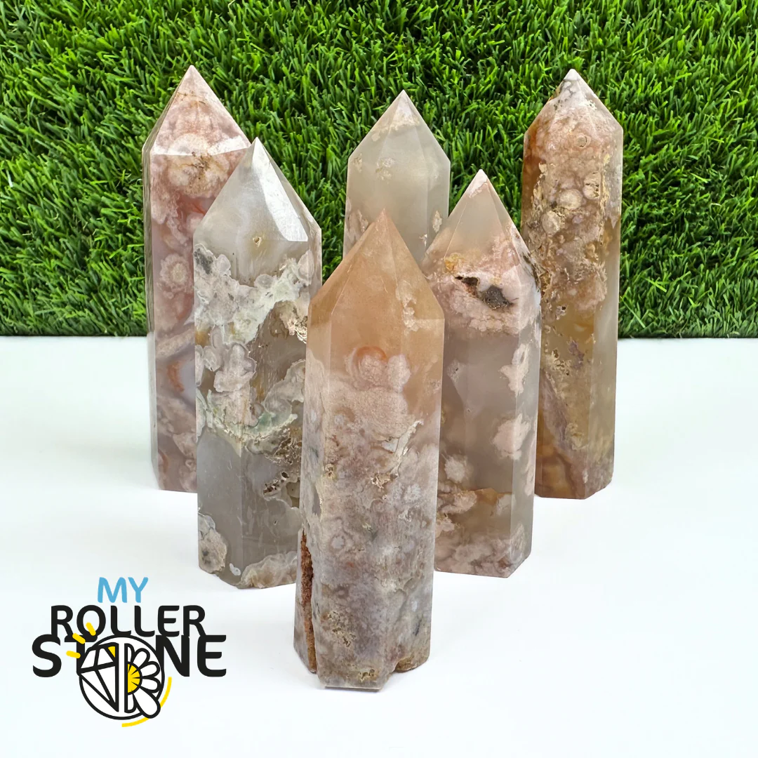 Pointes Pierre Agate Fleur