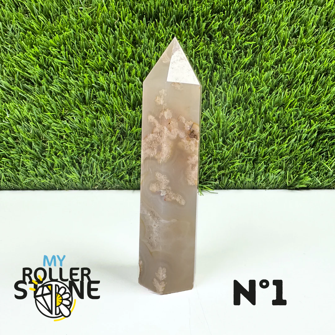 Pointes Pierre Agate Fleur - Image 2
