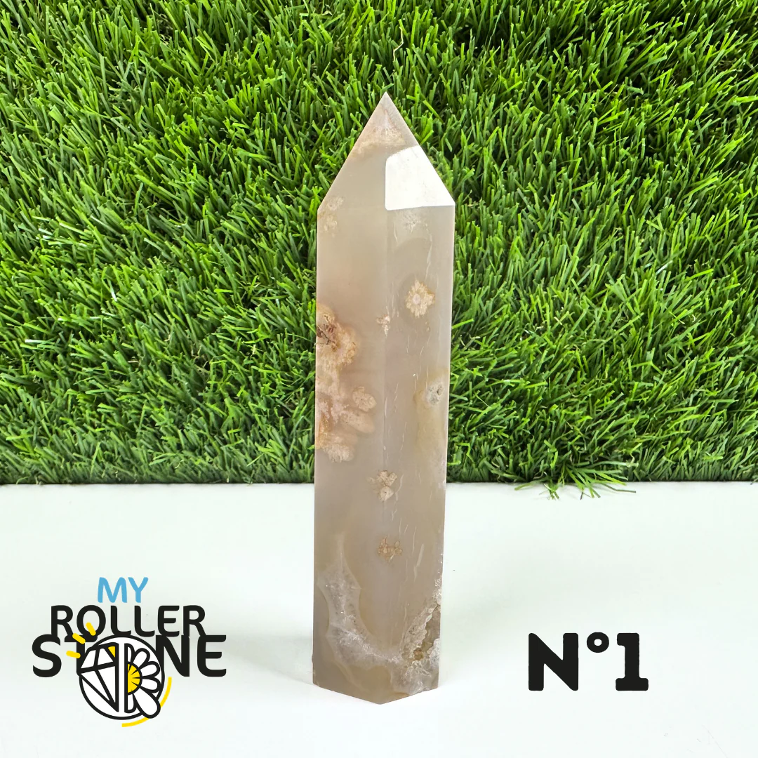 Pointes Pierre Agate Fleur - Image 3