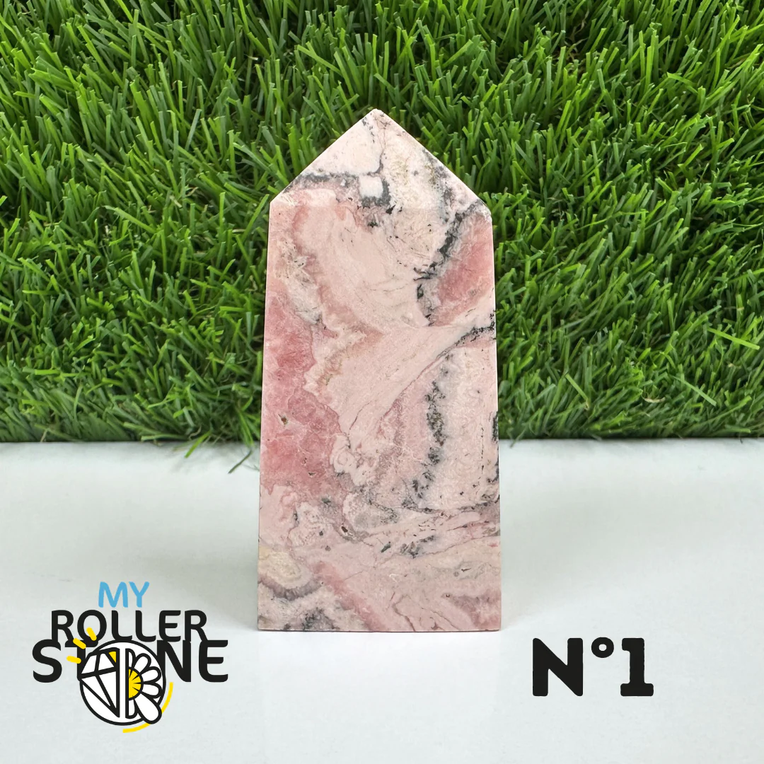 Pointes Pierre Rectangulaire Rhodochrosite - Image 2