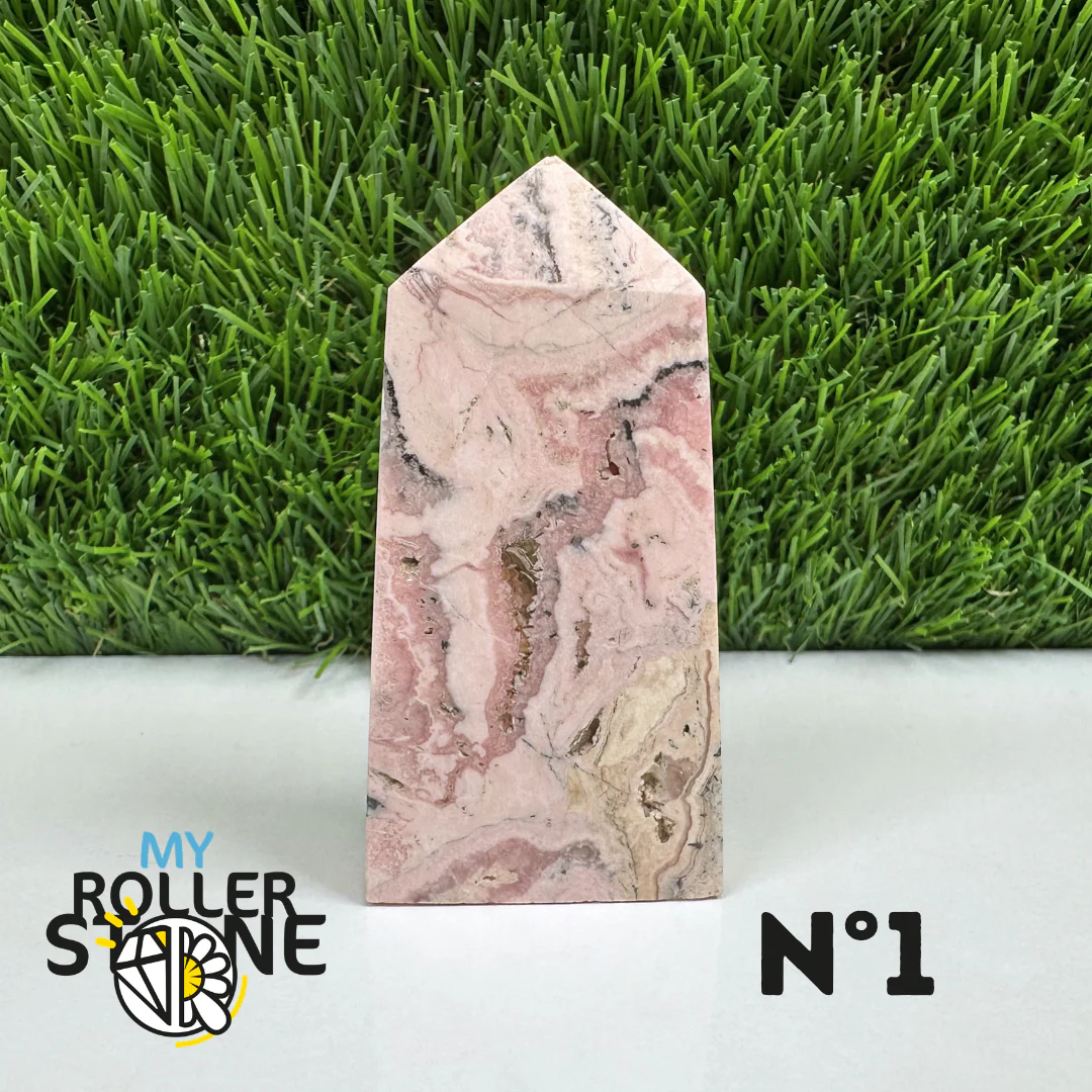Pointes Pierre Rectangulaire Rhodochrosite - Image 3