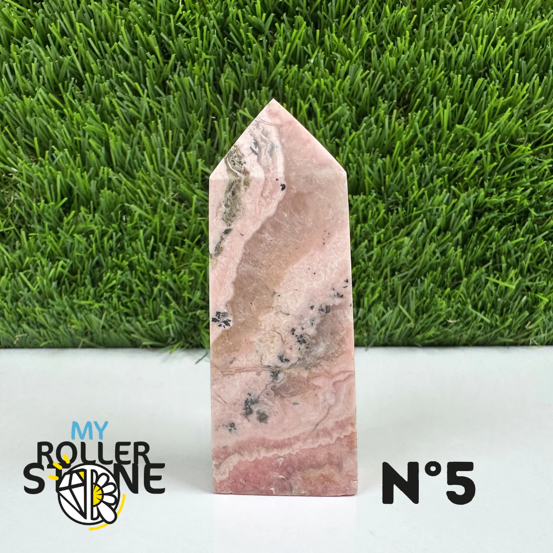 Pointes Pierre Rectangulaire Rhodochrosite - Image 6