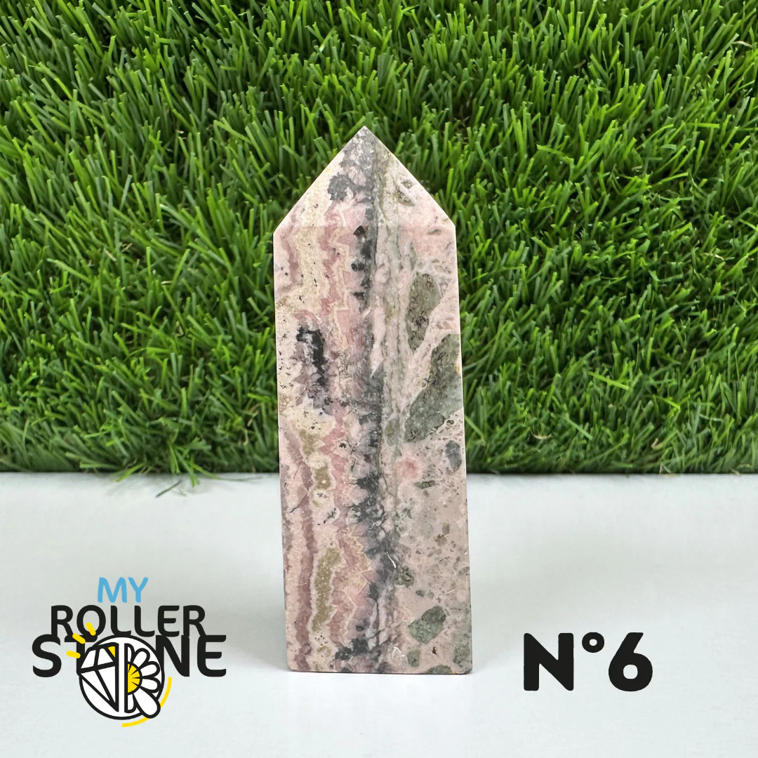 Pointes Pierre Rectangulaire Rhodochrosite - Image 8