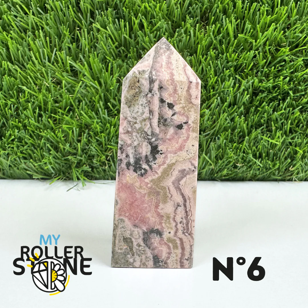 Pointes Pierre Rectangulaire Rhodochrosite - Image 9