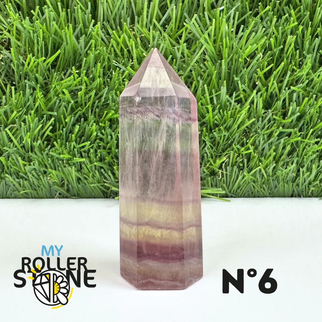 Pointes Pierre Fluorite Arc-en-Ciel Pastel - Image 12