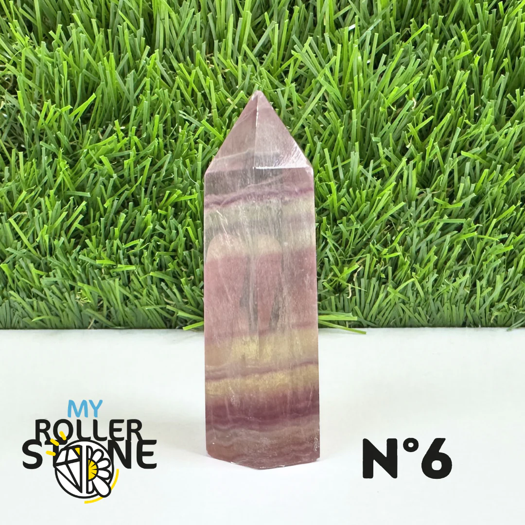 Pointes Pierre Fluorite Arc-en-Ciel Pastel - Image 13