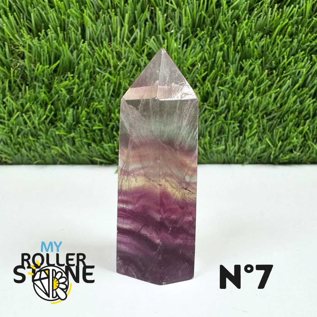 Pointes Pierre Fluorite Arc-en-Ciel Pastel - Image 15