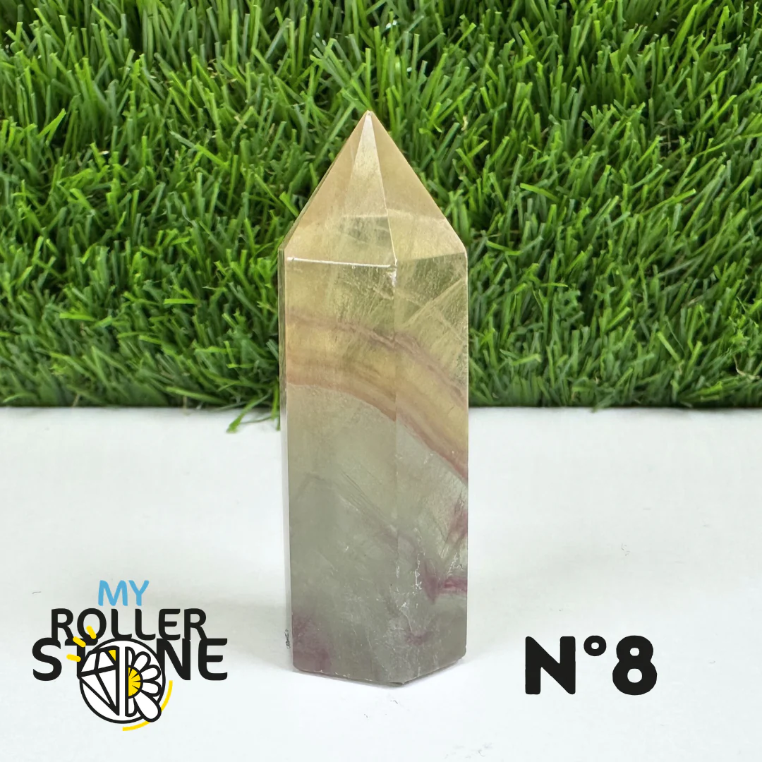 Pointes Pierre Fluorite Arc-en-Ciel Pastel - Image 17