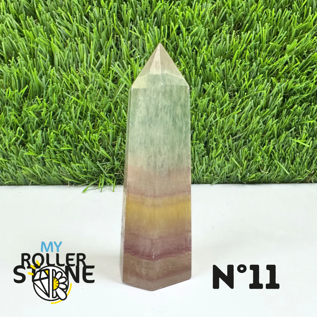 Pointes Pierre Fluorite Arc-en-Ciel Pastel - Image 23