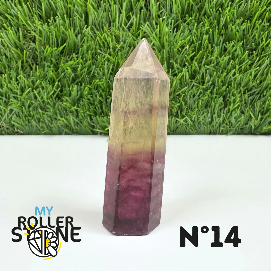 Pointes Pierre Fluorite Arc-en-Ciel Pastel - Image 28