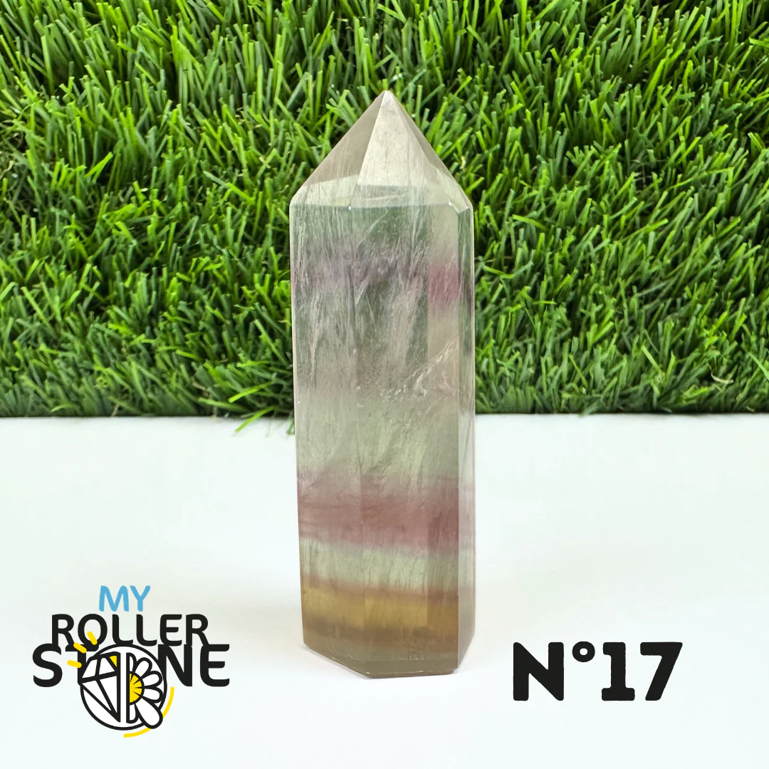 Pointes Pierre Fluorite Arc-en-Ciel Pastel - Image 34
