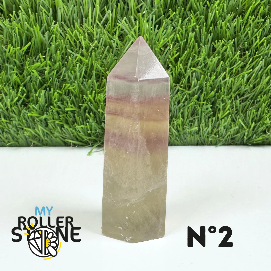 Pointes Pierre Fluorite Arc-en-Ciel Pastel - Image 5