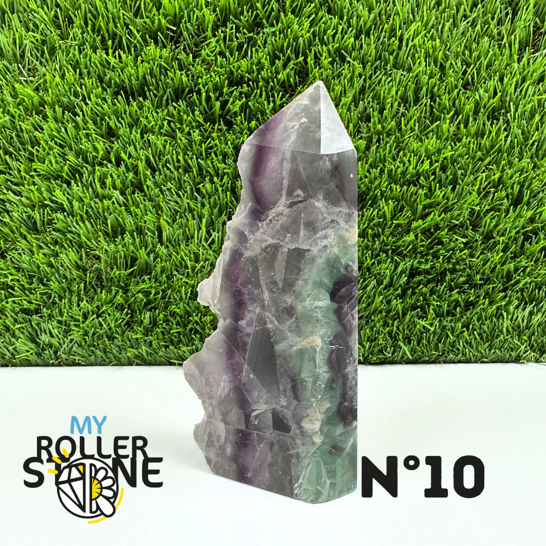 Pointes Pierre Rectangulaire Fluorite Arc-en-Ciel - Image 20