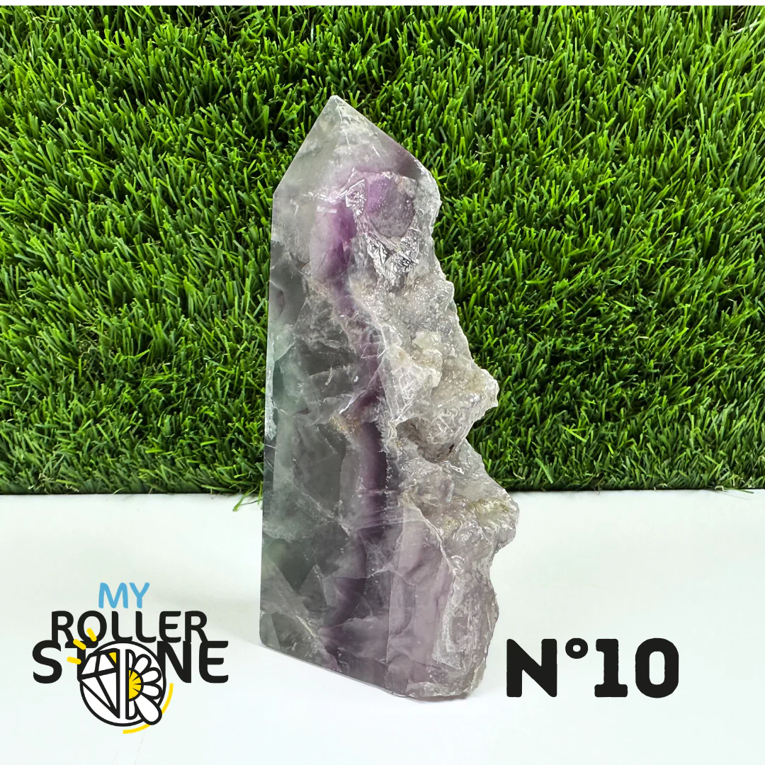 Pointes Pierre Rectangulaire Fluorite Arc-en-Ciel - Image 21